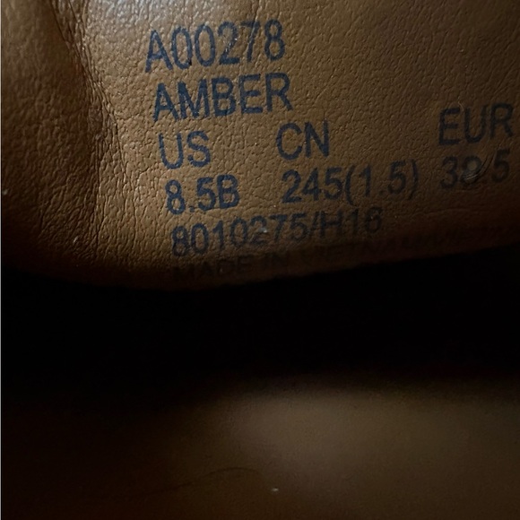 NEW Coach Amber Pebbled Leather Gold Loafers for women in size 8.5. - Picture 5 of 5